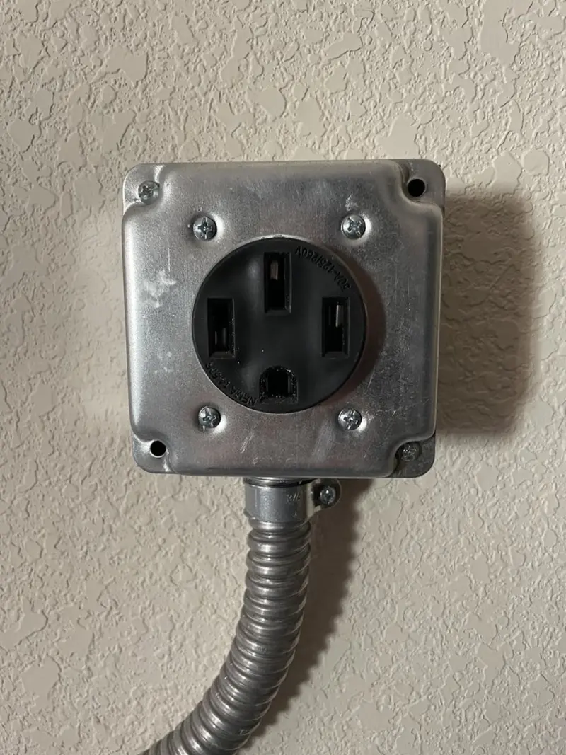 NEMA 14-50 outlet installed for Electrical Panel Upgrade in Alturas